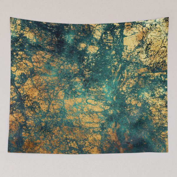 Item preview, Exquisite (Faux) Aqua-Green Marble With (Faux) Golden-Copper Hued Veins designed and sold by DEC02.