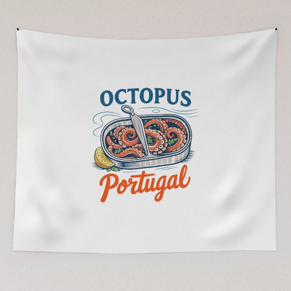 Item preview, Portugal Octopus T-Shirt designed and sold by Matinez Pink.