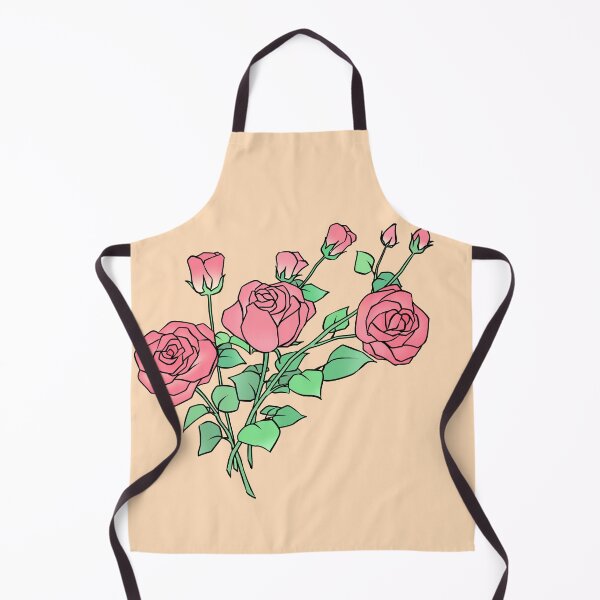 Item preview, Pink Roses Bouquet with Green Leaves Line Art designed and sold by ubborn.