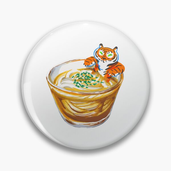 Item preview, Cute Tiger Cub Relaxing in Tokoroten Jelly Bowl  designed and sold by Segasworks.