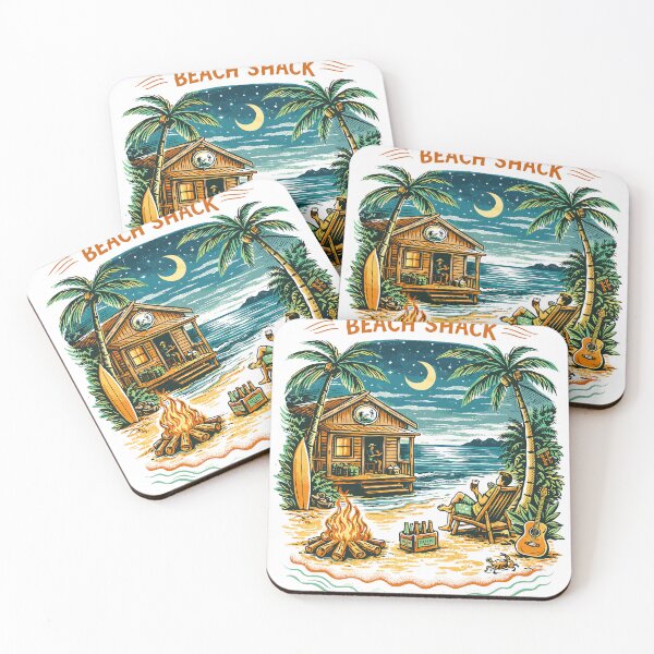 Item preview, Moonchaser Beach Shack T-Shirt designed and sold by Matinez Pink.