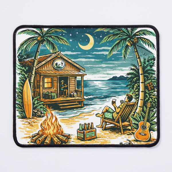 Item preview, Moonchaser Beach Shack T-Shirt designed and sold by Matinez Pink.