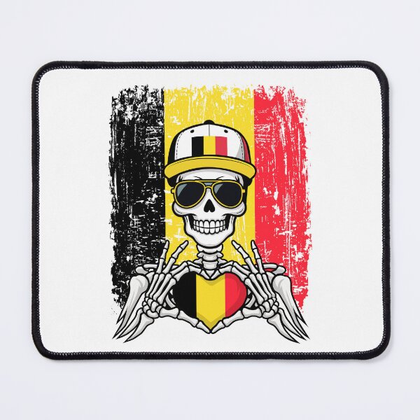 Item preview, Belgian Pride Skeleton Art Tee designed and sold by Colorful Designs.
