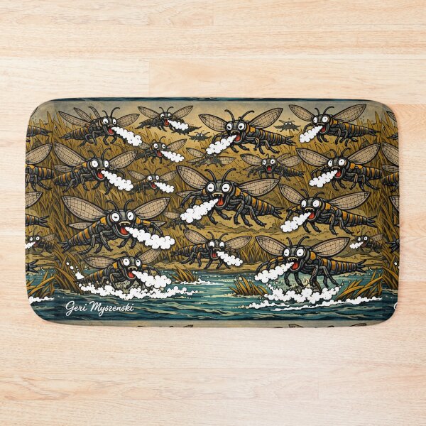 Item preview, A Major Fishfly invasion designed and sold by The Art Queen Of Michigan .