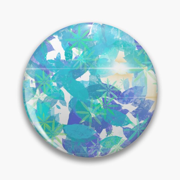 Item preview, Beautiful seamless abstract floral background with blue foliage, green star elements, and bright lens flare effects. designed and sold by AjjimaJKM.