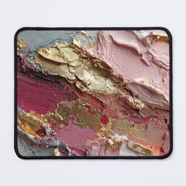 Item preview, Elegant Pink and Gold Textured Abstract Art designed and sold by colorful-white.