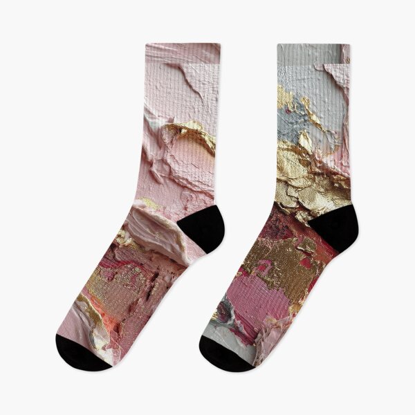 Item preview, Elegant Pink and Gold Textured Abstract Art designed and sold by colorful-white.