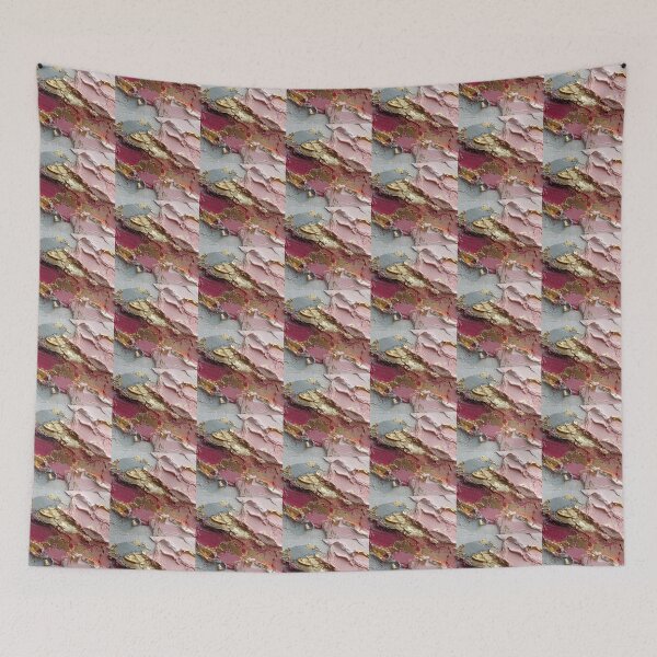 Item preview, Elegant Pink and Gold Textured Abstract Art designed and sold by colorful-white.