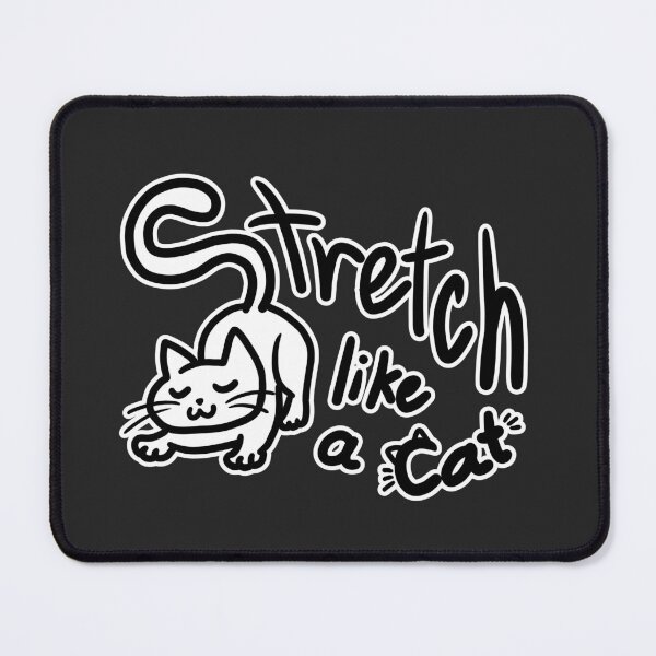 Item preview, Stretch like a Cat simple black and white color designed and sold by VilanCat.
