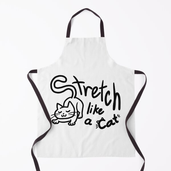 Item preview, Stretch like a Cat simple black and white color designed and sold by VilanCat.
