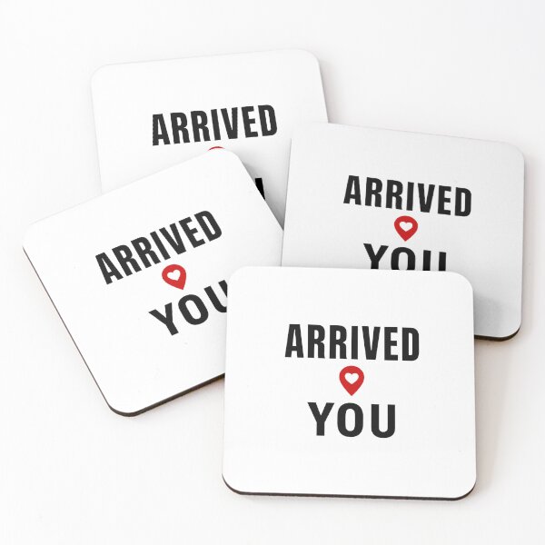 Item preview, Arrived You Minimal Romantic Love Design designed and sold by Lovestickerco.