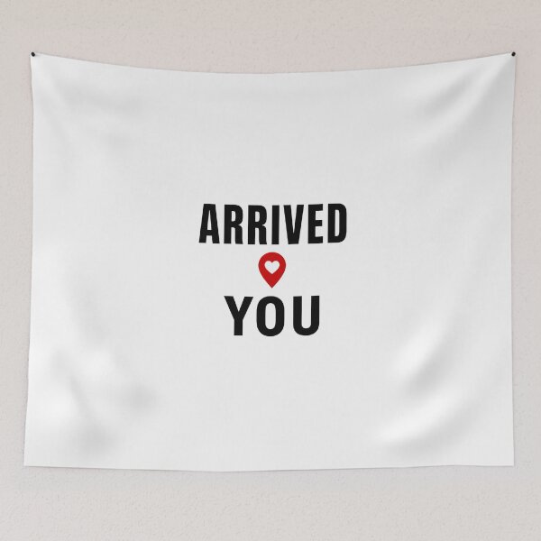 Item preview, Arrived You Minimal Romantic Love Design designed and sold by Lovestickerco.