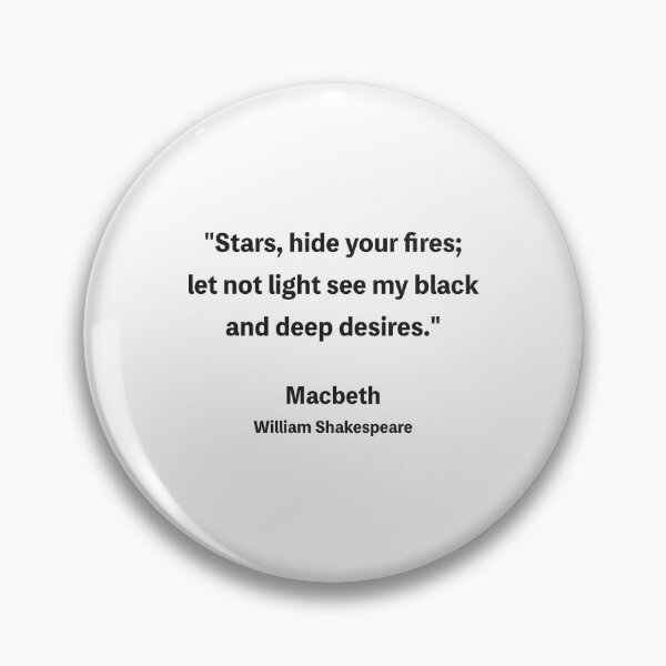 Artikelvorschau, Macbeth, William Shakespeare entworfen und verkauft von Hippo Quotes.