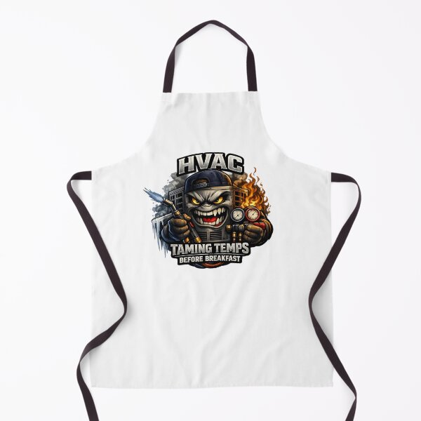 Item preview, HVAC Tech Mascot - Heating and Cooling Cartoon Design designed and sold by FrozenHeat97.