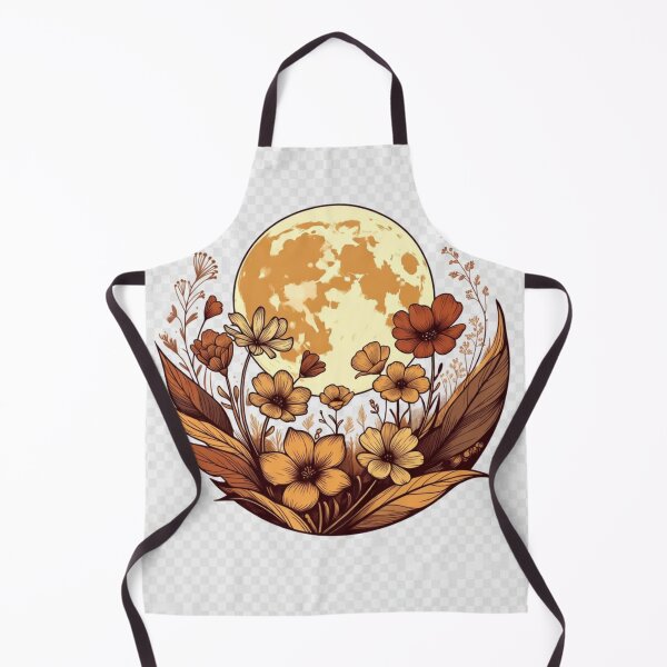 Item preview, Boho Floral Moon Illustration | Warm Autumn Celestial Art designed and sold by GalleryPeak.