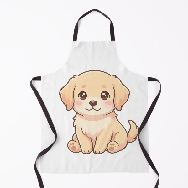 Item preview, Cute Chibi Golden Retriever Puppy Pastel Art designed and sold by tineldesign.