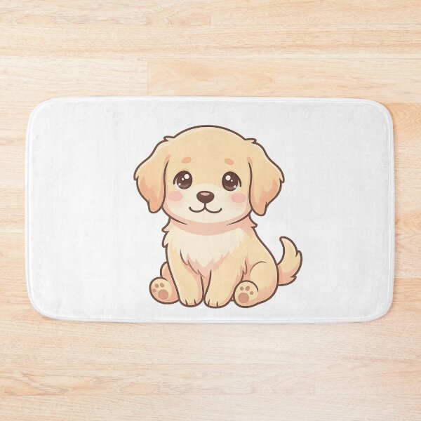 Item preview, Cute Chibi Golden Retriever Puppy Pastel Art designed and sold by tineldesign.