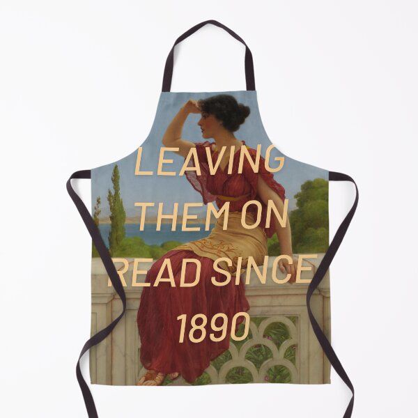 Item preview, Vintage Painting / Leaving Them On Read Since 1890 designed and sold by LazySueCreations.