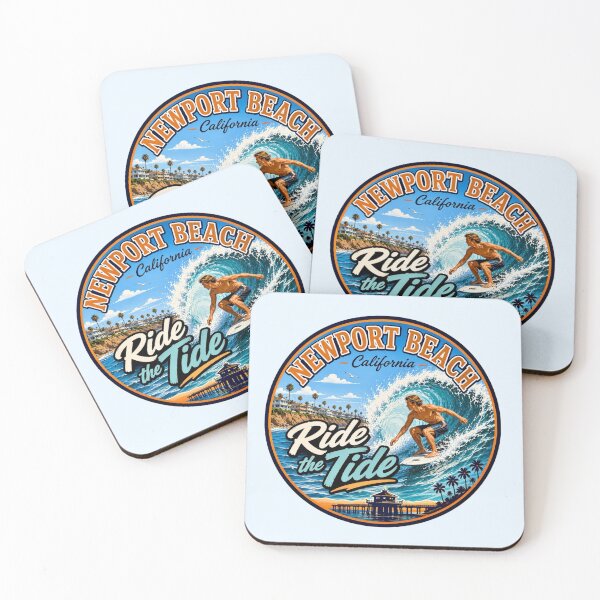 Item preview, Newport Beach, California - Ride the Tide designed and sold by Myra365Art.