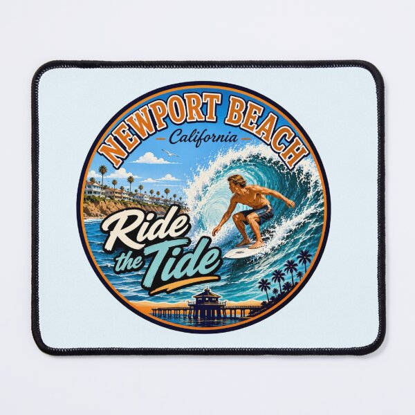 Item preview, Newport Beach, California - Ride the Tide designed and sold by Myra365Art.