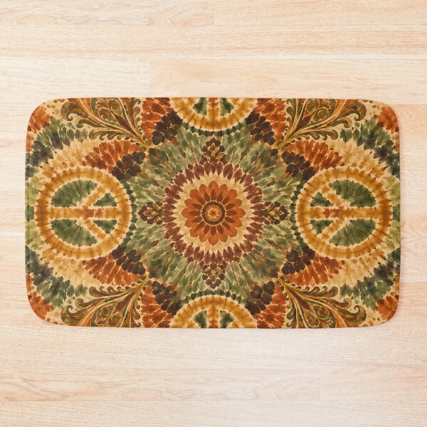 Item preview, Earth Tone Peace Sign Tie Dye Bohemian Hippie designed and sold by PinUpPizzazz.