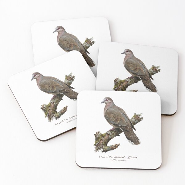 Item preview, White-tipped Dove on Mossy Tree designed and sold by Takeda-art.