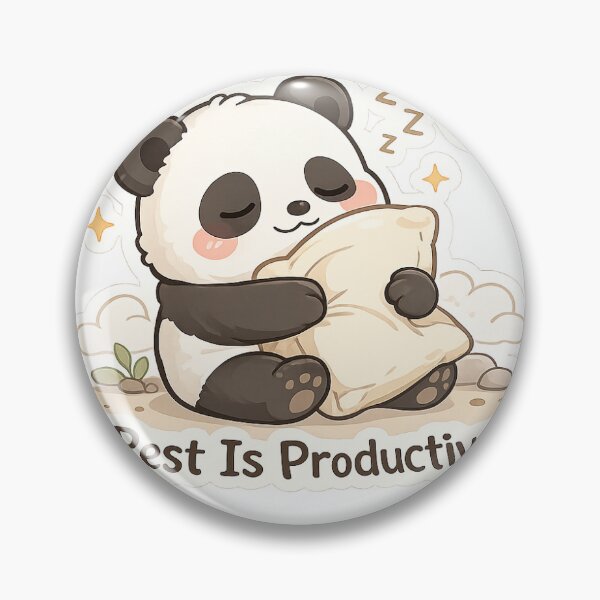 Item preview, Rest Is Productive Sleepy Panda designed and sold by CodePaws Creations.