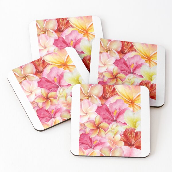 Item preview, Tropical Plumeria & Hibiscus designed and sold by birdieco.
