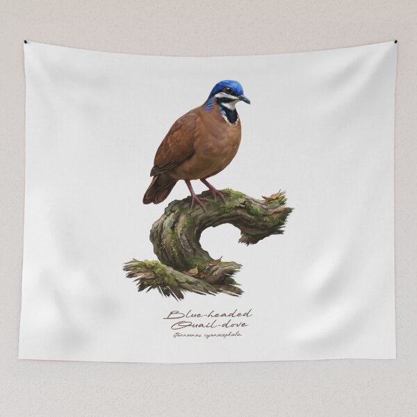 Item preview, Blue-headed Quail-dove on Tree designed and sold by Takeda-art.
