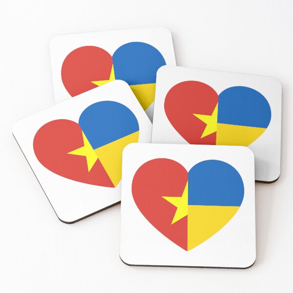 Item preview, Vietnam Ukraine | 2 Nations 1 Heart designed and sold by sublimesun.
