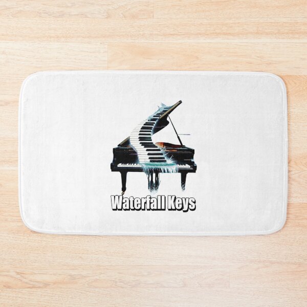 Item preview, Waterfall Keys | Piano Water Music Art designed and sold by NatureHarmony16.