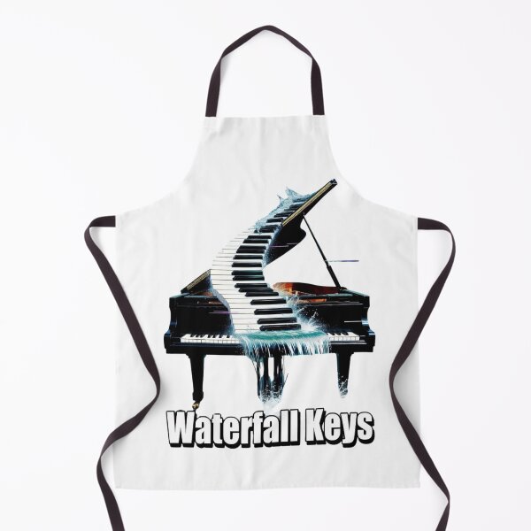 Item preview, Waterfall Keys | Piano Water Music Art designed and sold by NatureHarmony16.