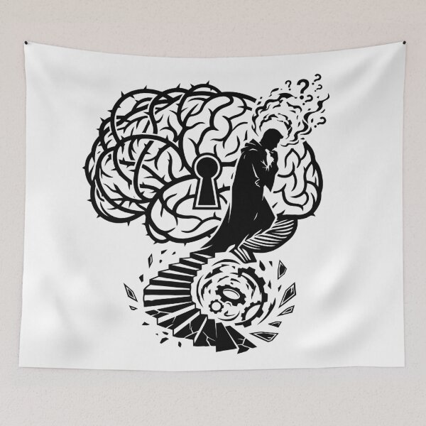 Item preview, Obsession Inspired Psychological Thriller Abstract Mind Art designed and sold by CreativeArt520.