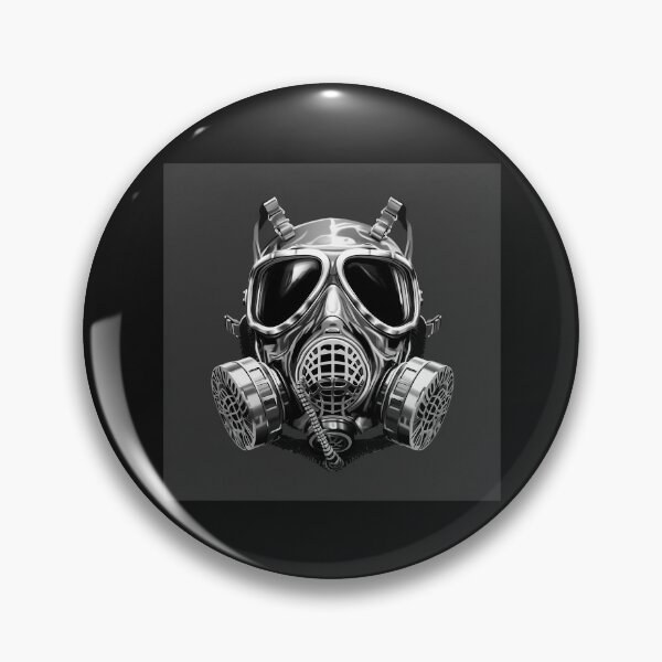 Item preview, Black and White Gas Mask Cyberpunk Art designed and sold by inkoutninja.