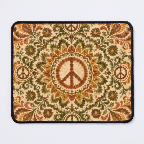Item preview, Earth Tone Peace Sign Tie Dye Bohemian Hippie designed and sold by PinUpPizzazz.