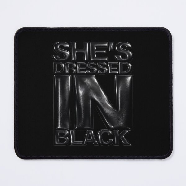 Item preview, She’s Dressed In Black – New Romantics 80s Typography Art designed and sold by Lifer Art and Design.