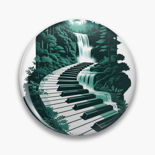 Item preview, Piano Waterfall Forest designed and sold by NatureHarmony16.