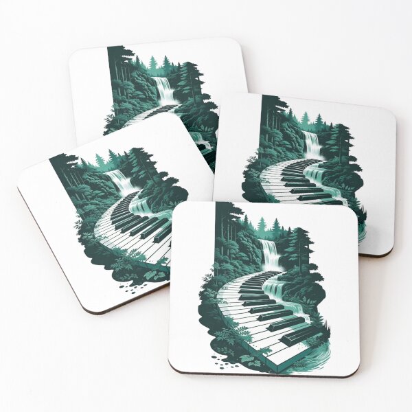 Item preview, Piano Waterfall Forest designed and sold by NatureHarmony16.