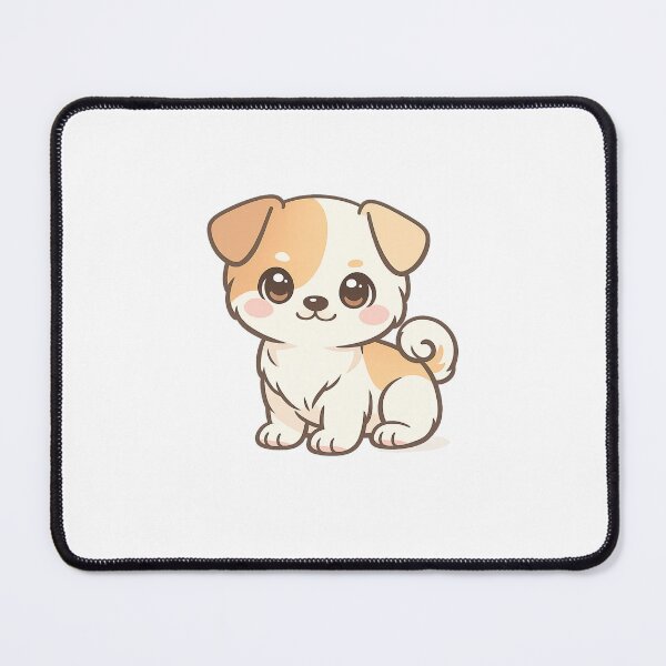 Item preview, Cute Minimalist Chibi Puppy Pastel Art designed and sold by tineldesign.
