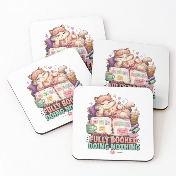 Item preview, Fully Booked Doing Nothing Cozy Cat designed and sold by MoodCats.