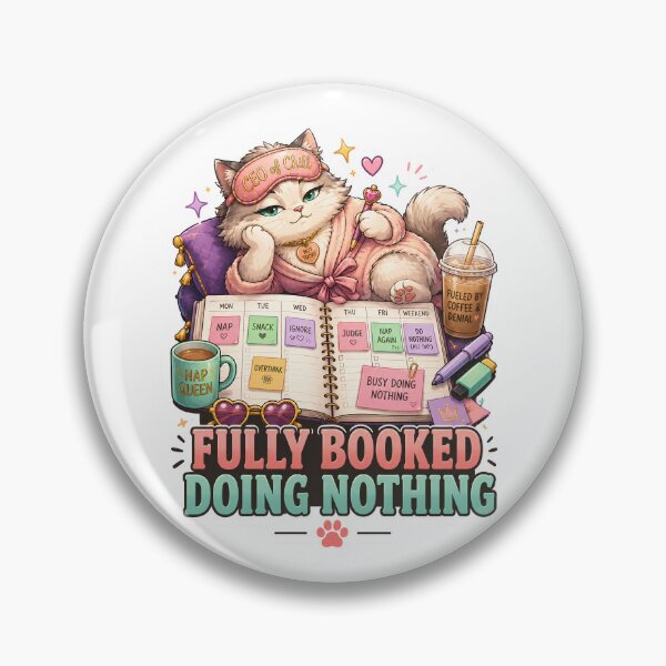 Item preview, Fully Booked Doing Nothing Cozy Cat designed and sold by MoodCats.