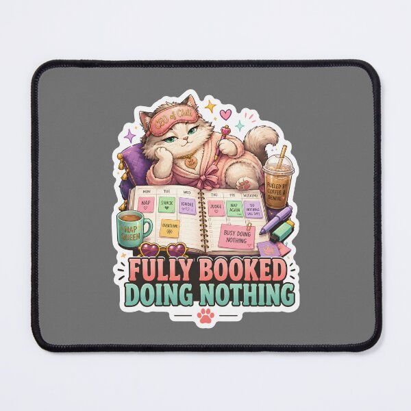 Item preview, Fully Booked Doing Nothing Cozy Cat designed and sold by MoodCats.