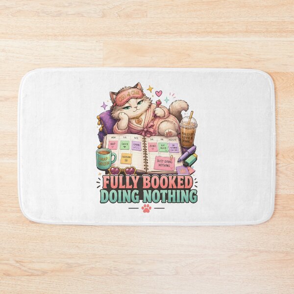 Item preview, Fully Booked Doing Nothing Cozy Cat designed and sold by MoodCats.