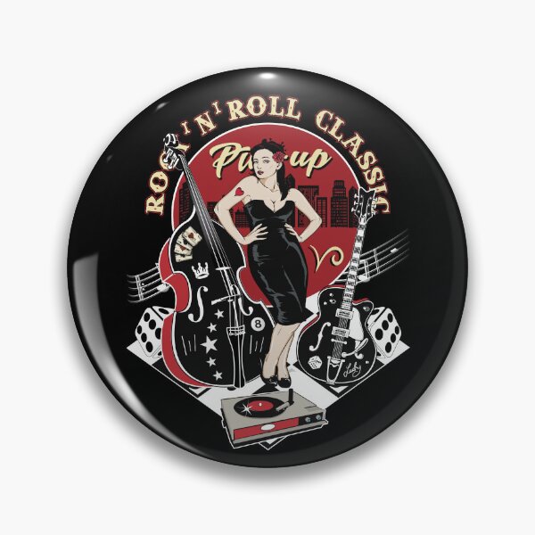 Item preview, Rockabilly Pin Up Girl 1950s Sock Hop Party 50s 60s Rock and Roll designed and sold by MemphisCenter.
