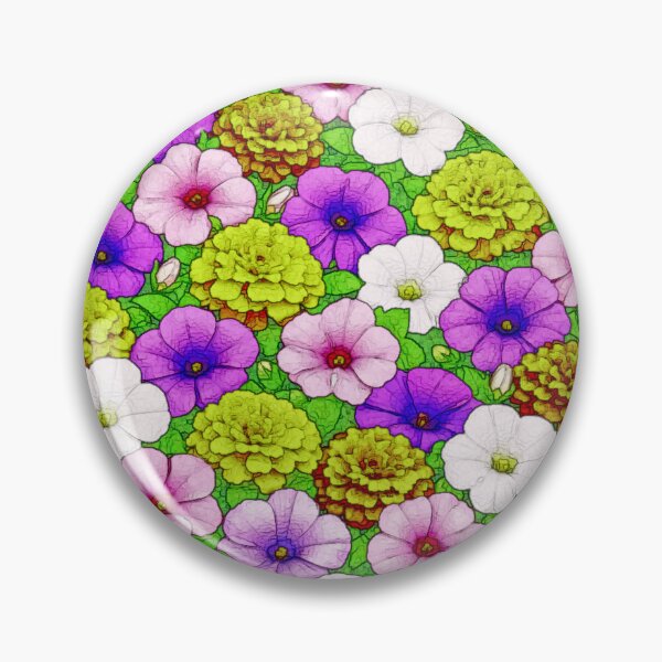 Item preview, Petunias & Marigolds designed and sold by SeanTee.