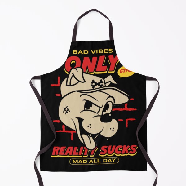 Item preview, Bad Vibes Only Reality Sucks Retro Dog designed and sold by GenZFashion000.