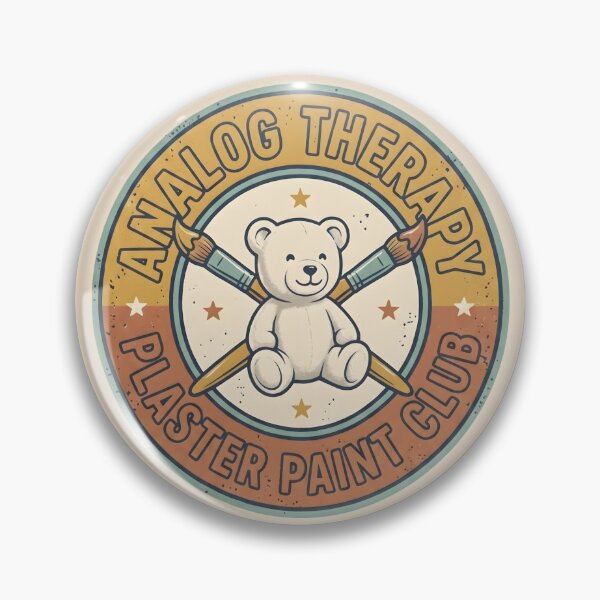 Item preview, Vintage Teddy Bear Analog Therapy Art Club designed and sold by SplashTastic.
