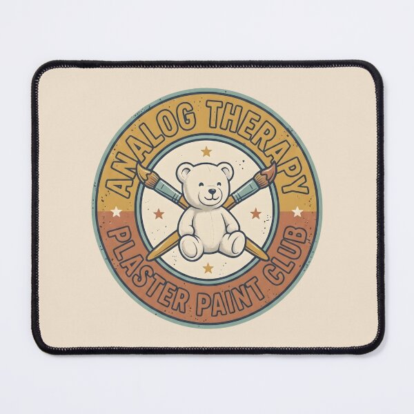 Item preview, Vintage Teddy Bear Analog Therapy Art Club designed and sold by SplashTastic.