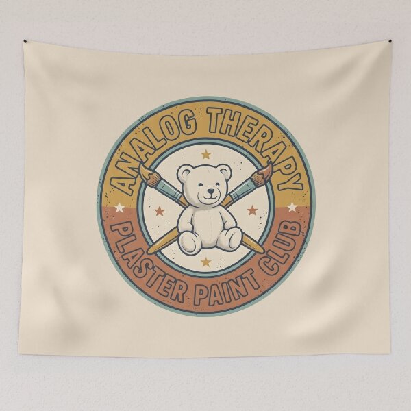 Item preview, Vintage Teddy Bear Analog Therapy Art Club designed and sold by SplashTastic.