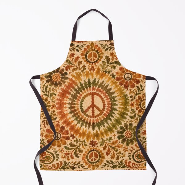 Item preview, Earth Tone Peace Sign Tie Dye Bohemian Hippie designed and sold by PinUpPizzazz.